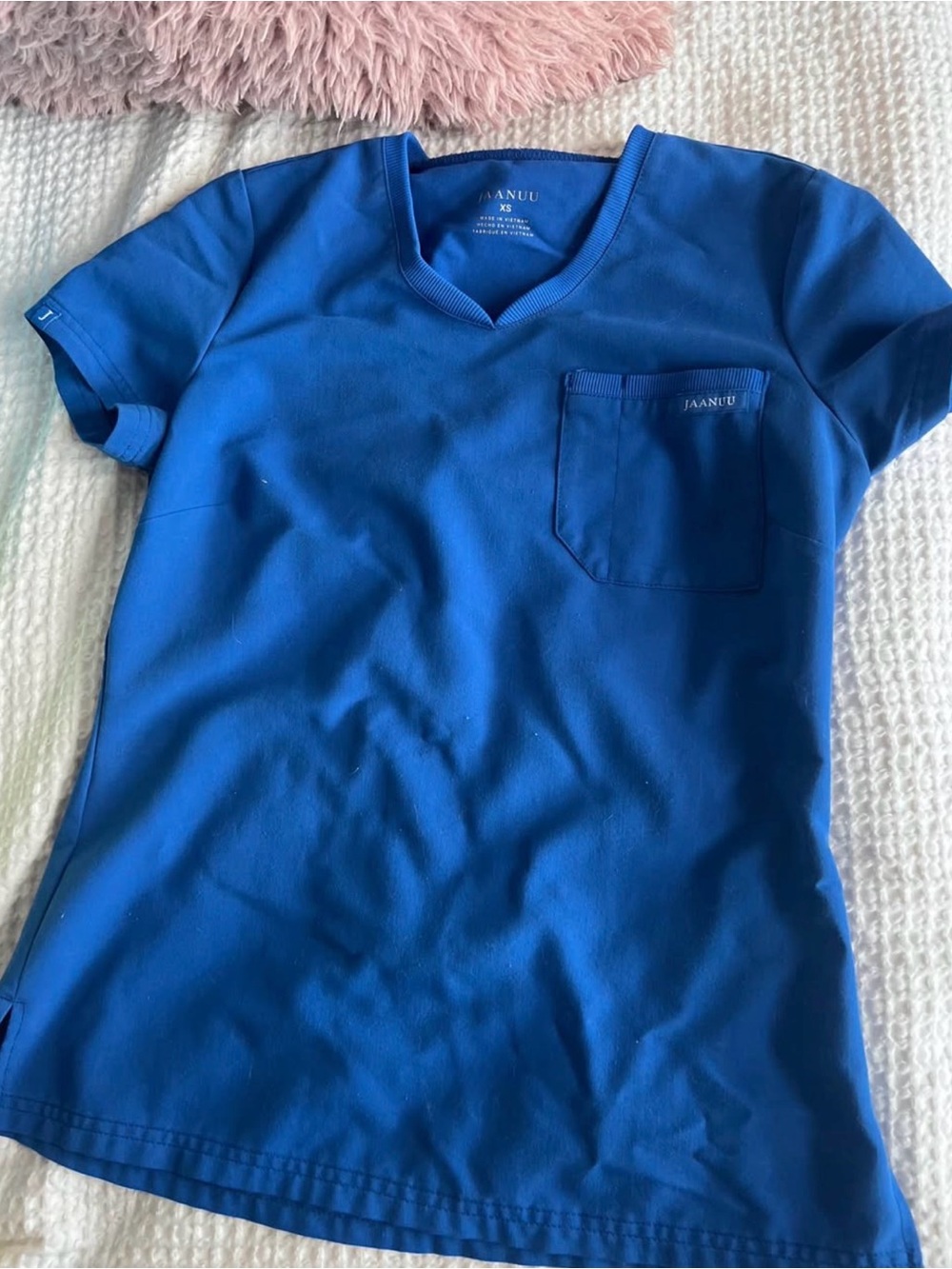 2 PAIRS of Jaanuu royal blue scrubs